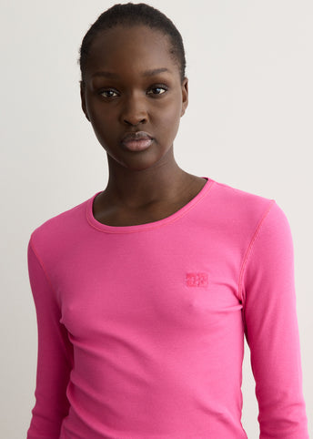 Soft Cotton Rib Longsleeve Top