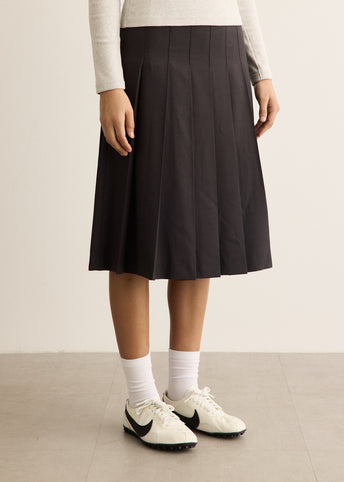 Pleats Long Skirt