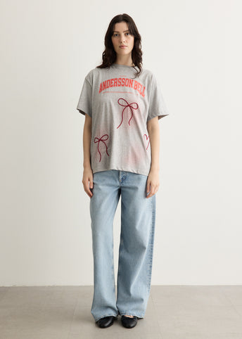 Ribbon Embroidery Spray T-Shirt