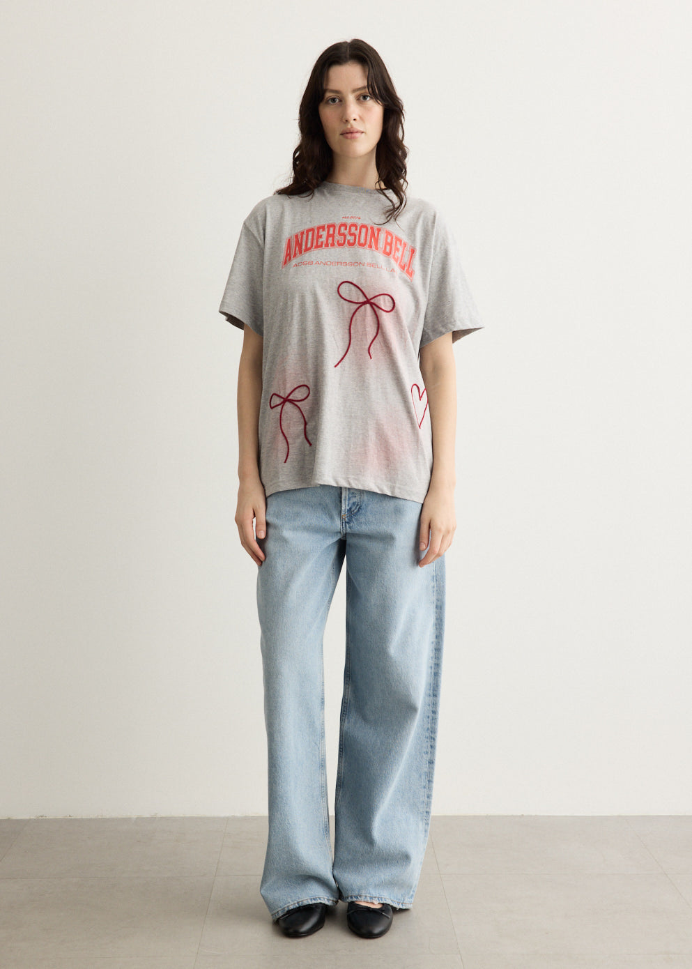 Ribbon Embroidery Spray T-Shirt