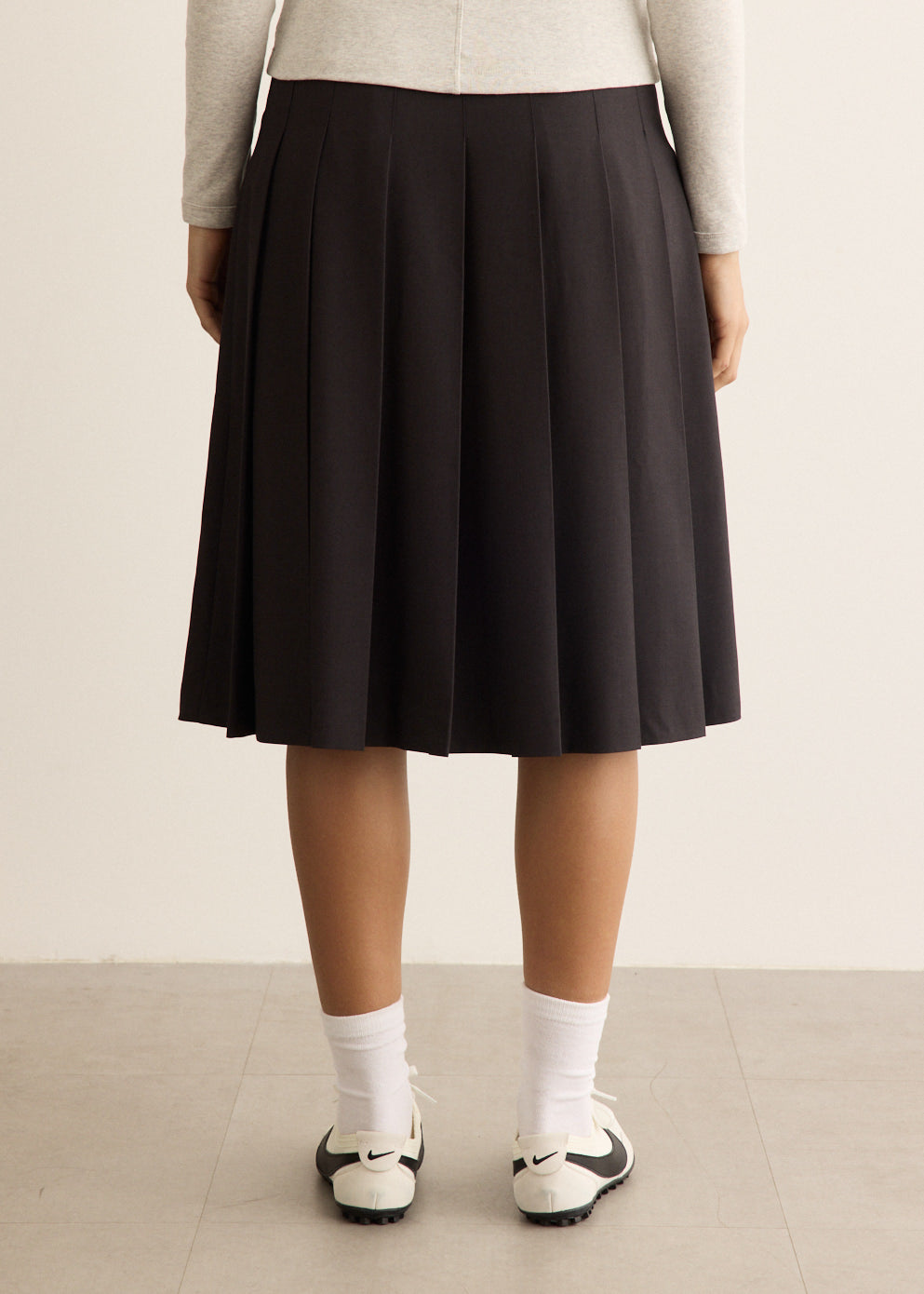 Pleats Long Skirt