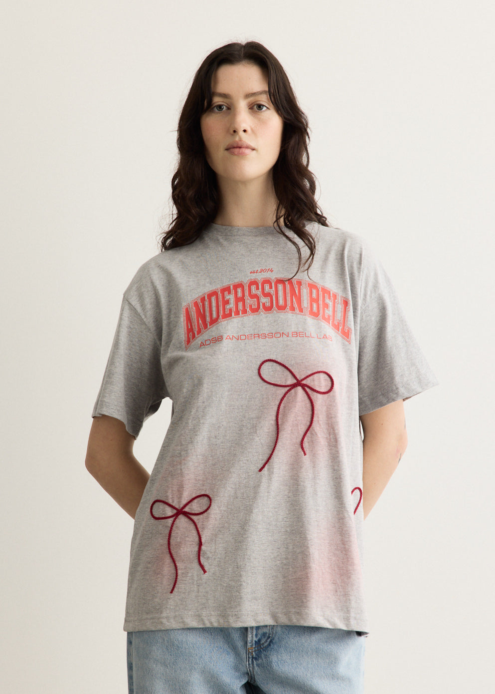 Ribbon Embroidery Spray T-Shirt
