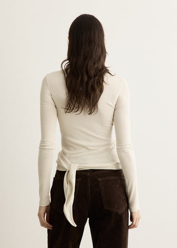 Button Up Wrap T-Shirt