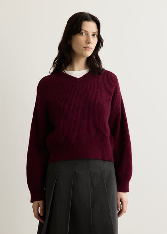 Adore Cropped V Neck Jumper
