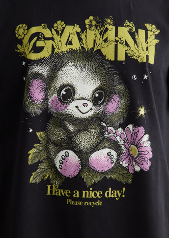 Basic Cotton Jersey Monkey T-Shirt