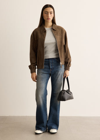 Unisex Refined Suede Blouson