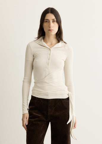 Button Up Wrap T-Shirt