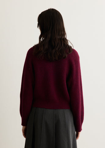 Adore Cropped V Neck Jumper