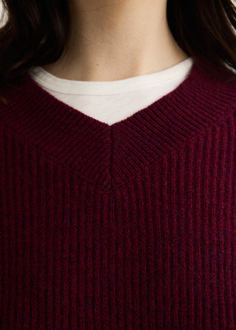 Adore Cropped V Neck Jumper