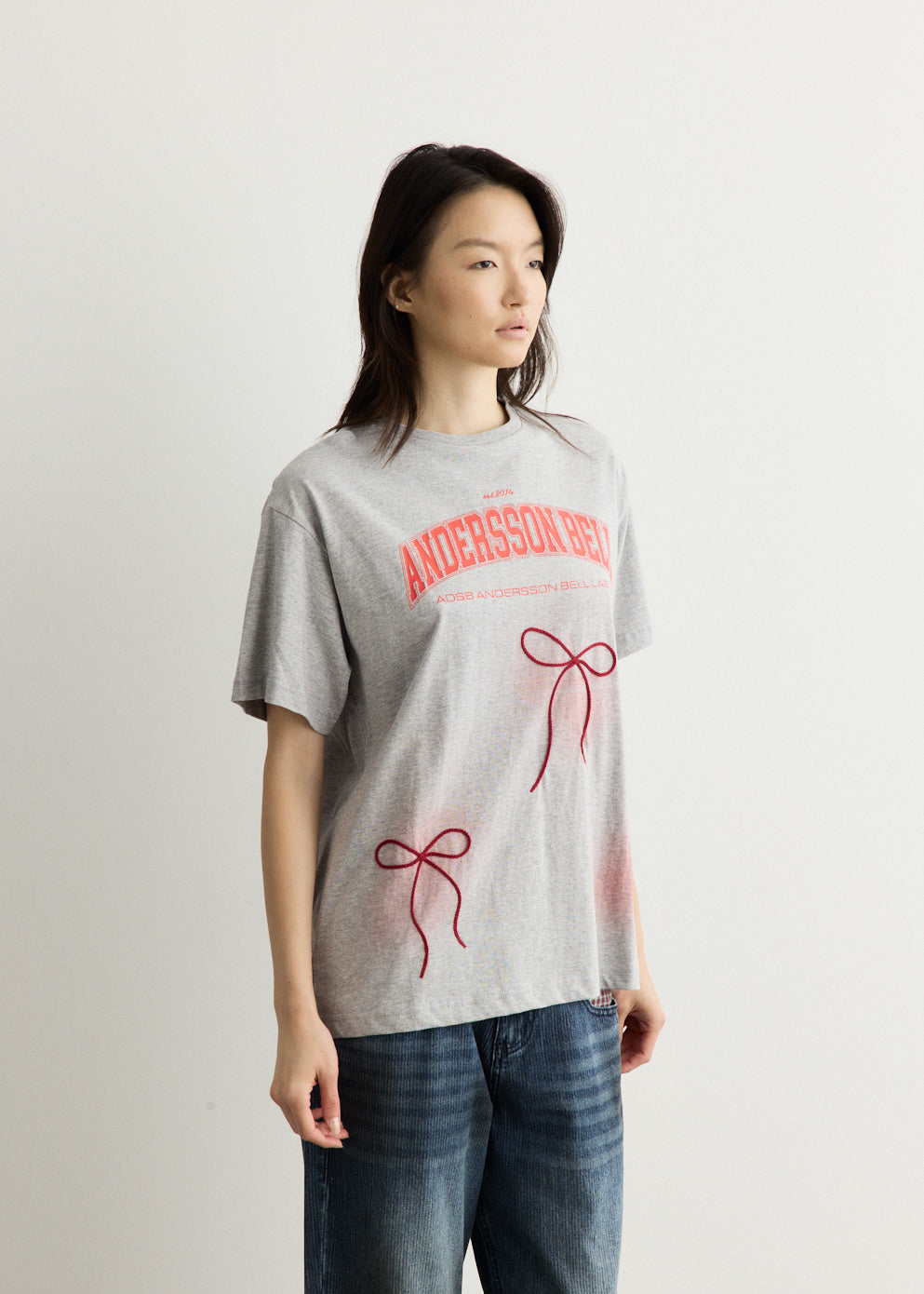 Ribbon Embroidery Spray T-Shirt