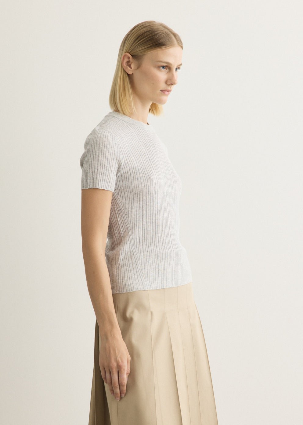 Baby Fox Fine Rib Knitted T-Shirt