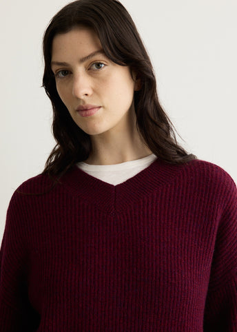 Adore Cropped V Neck Jumper