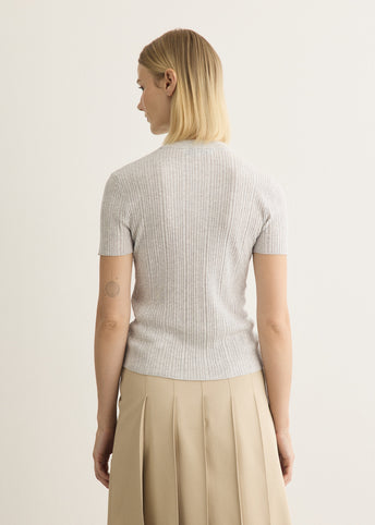 Baby Fox Fine Rib Knitted T-Shirt