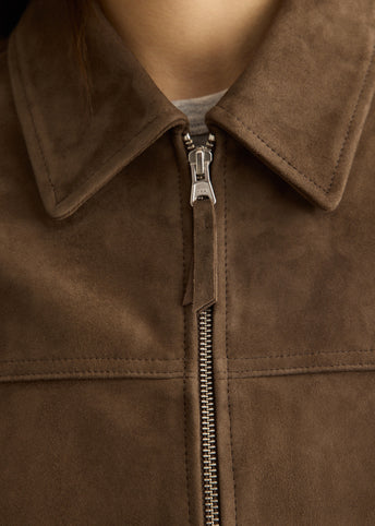 Unisex Refined Suede Blouson