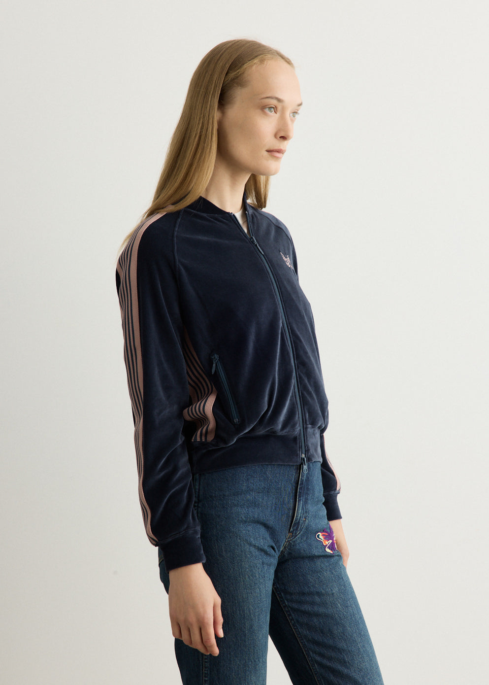 Rib Collar Track Jacket