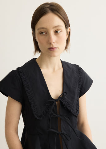 Regenerative Cotton Poplin Collar Blouse