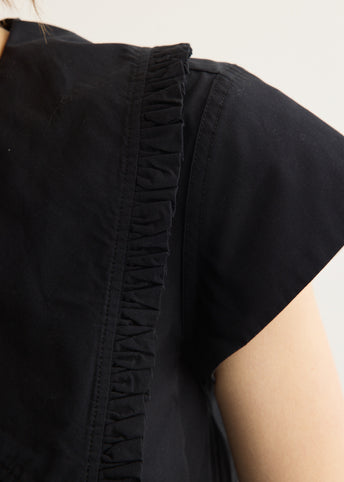 Regenerative Cotton Poplin Collar Blouse
