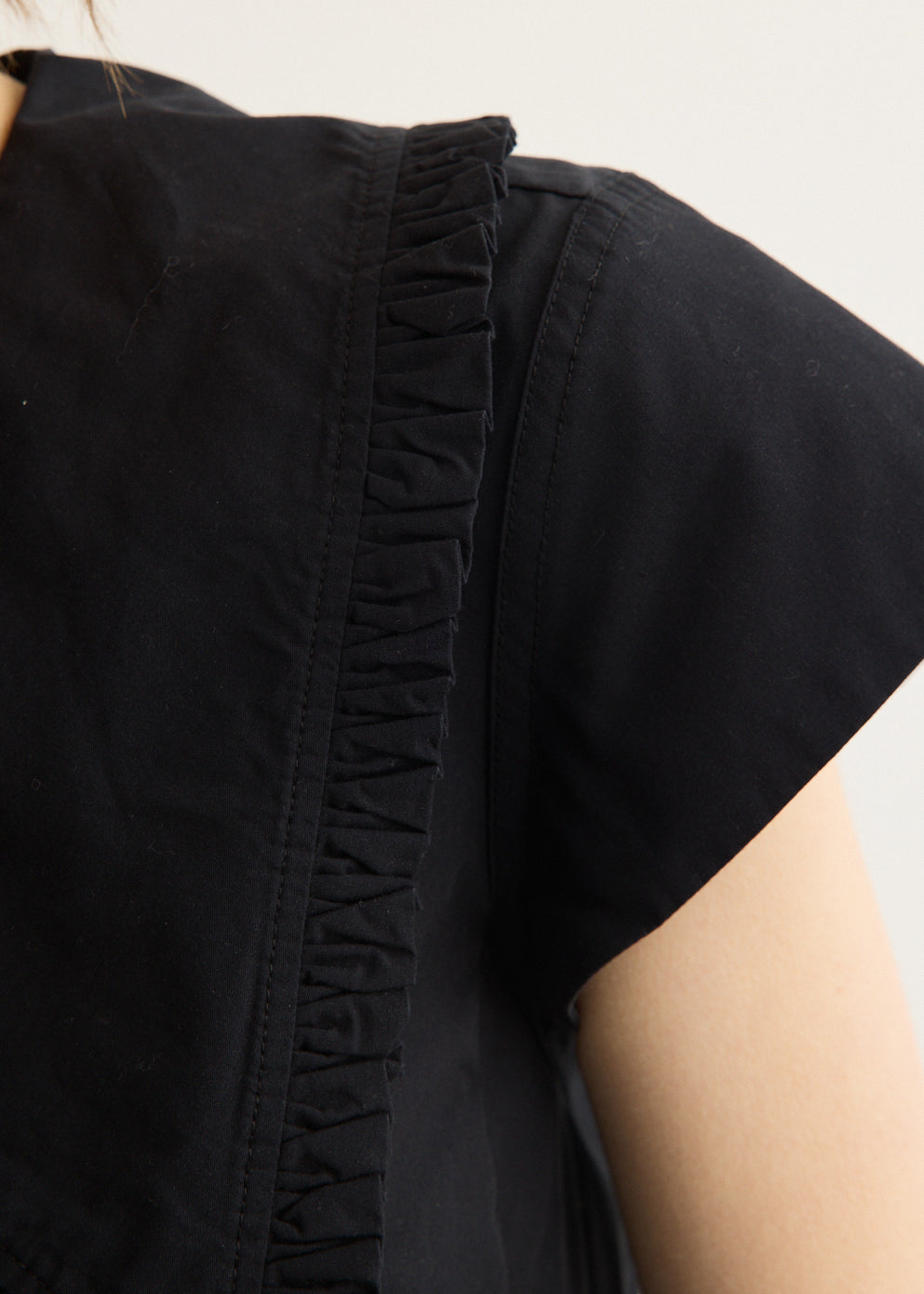 Regenerative Cotton Poplin Collar Blouse