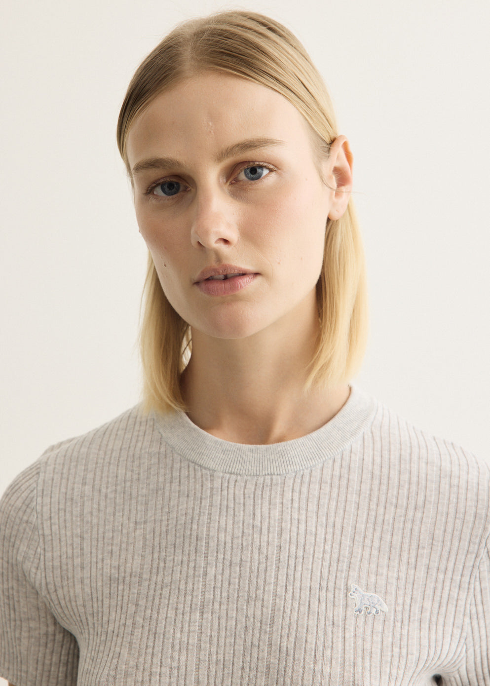 Baby Fox Fine Rib Knitted T-Shirt