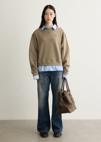 Layered Collar Sweatshirt