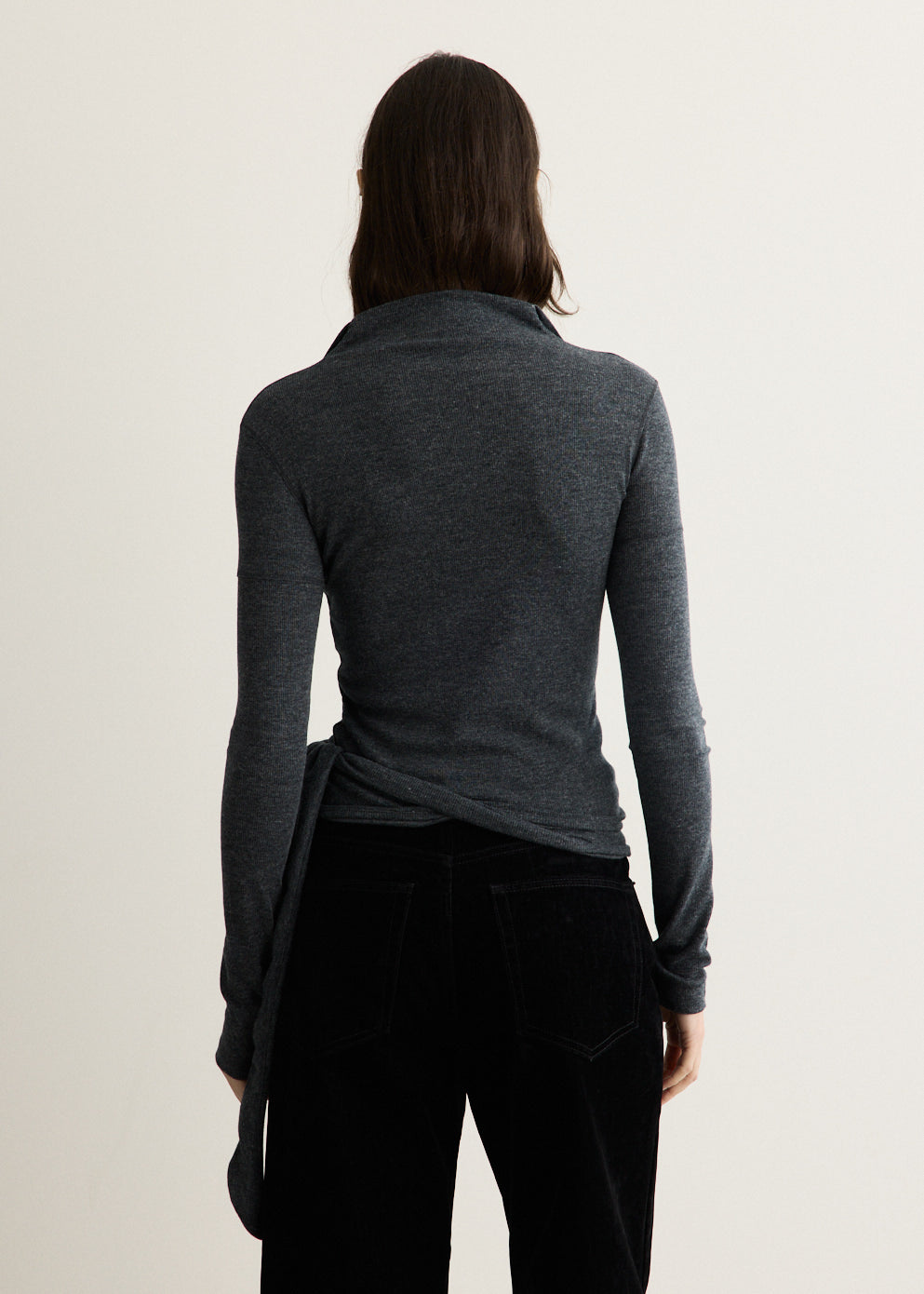 Button Up Wrap T-Shirt