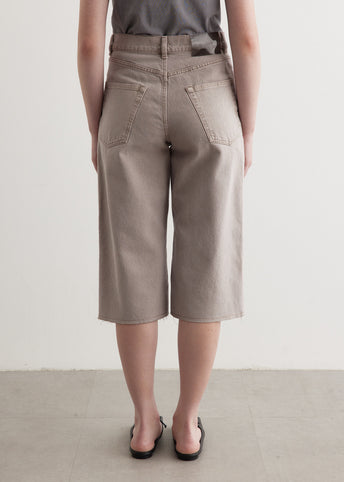 Half Cut Pink Cast Chain Twill Jeans
