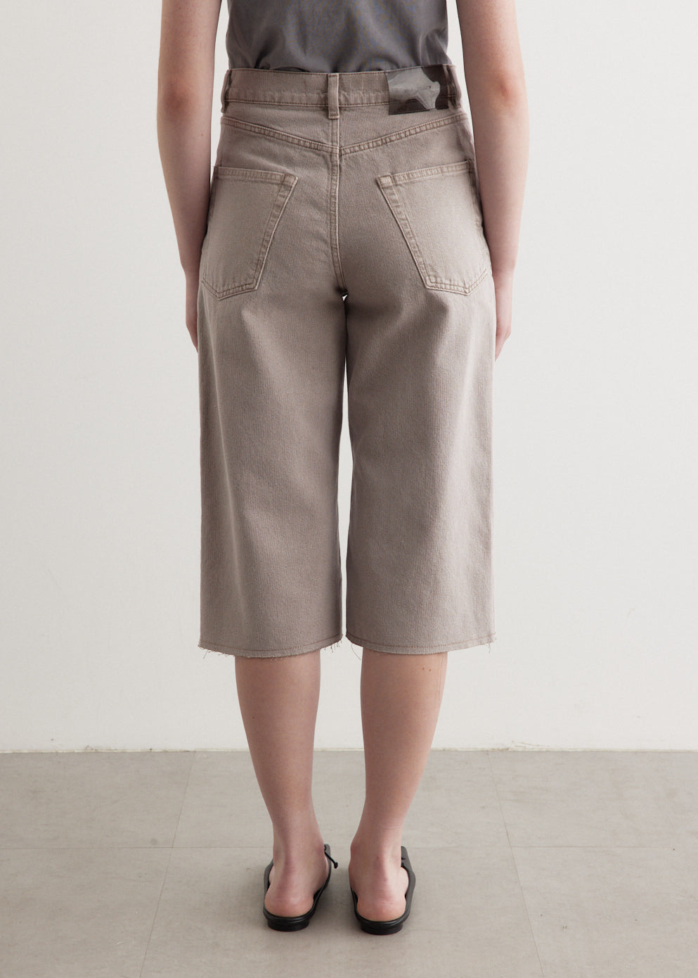 Half Cut Pink Cast Chain Twill Jeans