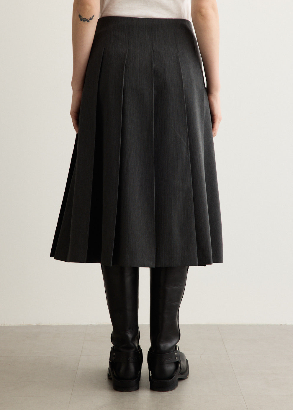 Acadamie Pleated Midi Skirt