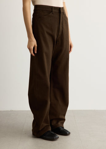 High Waisted Curved Pants