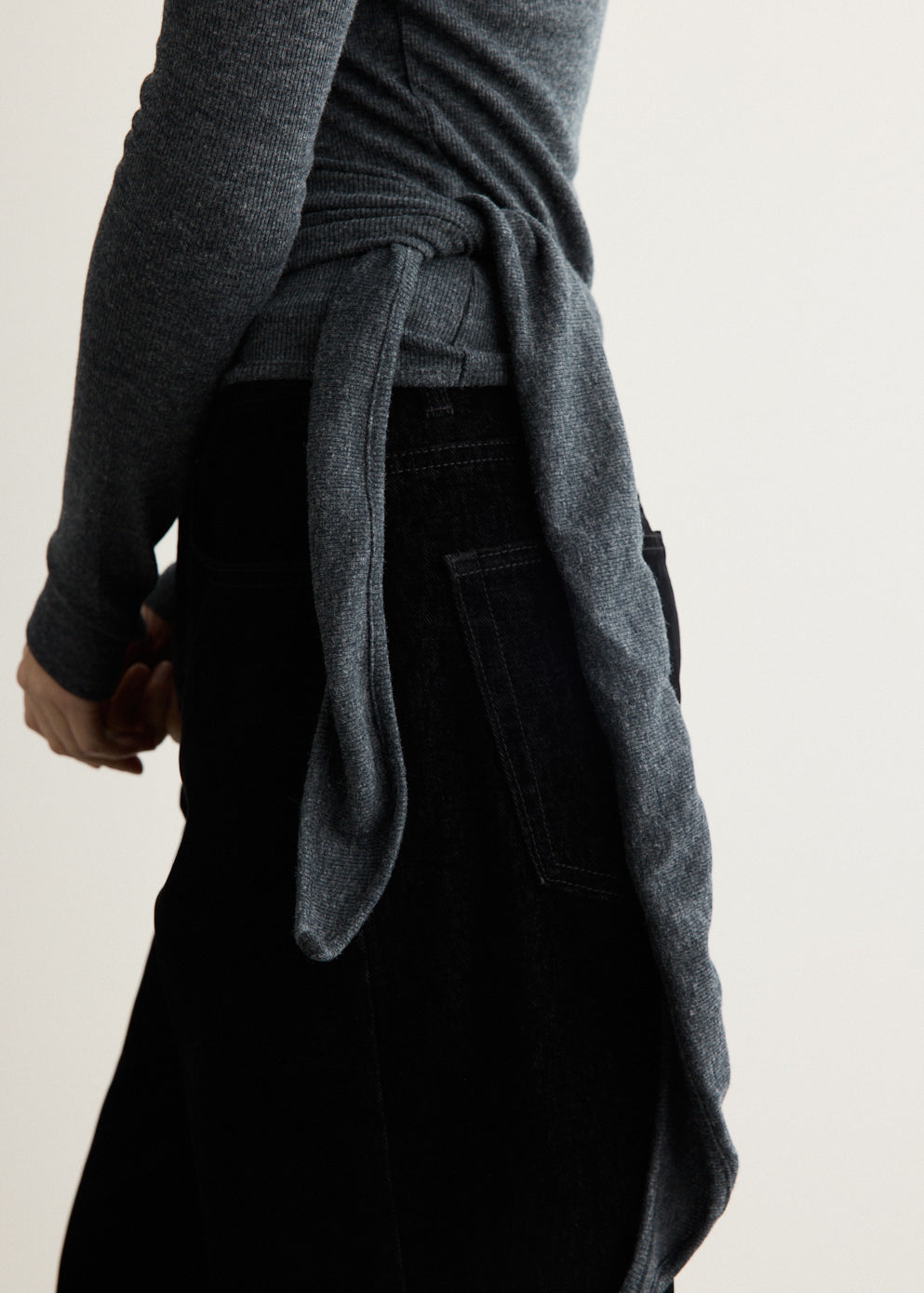 Button Up Wrap T-Shirt