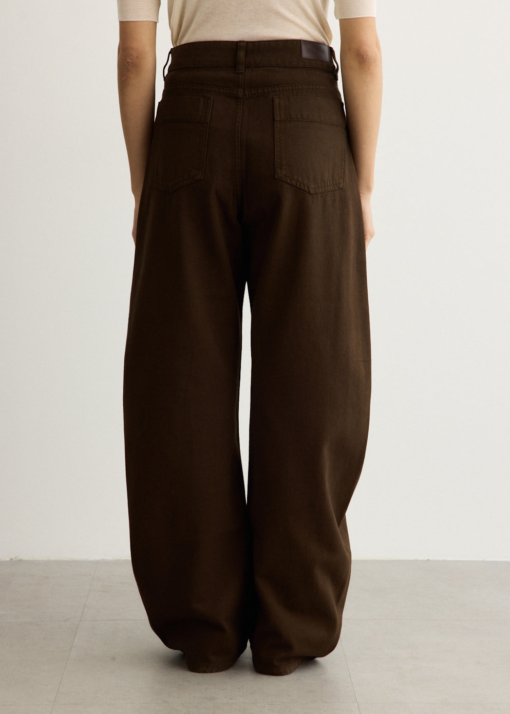 High Waisted Curved Pants