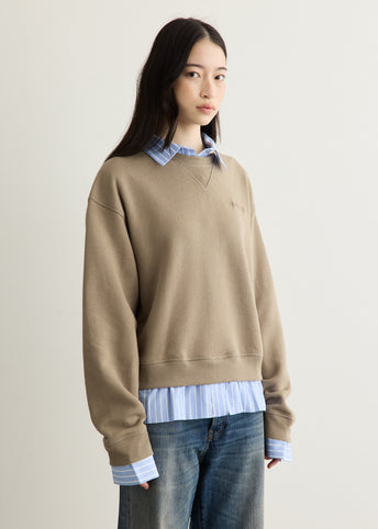 Layered Collar Sweatshirt