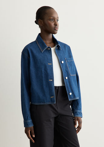 Denim Cropped Jacket