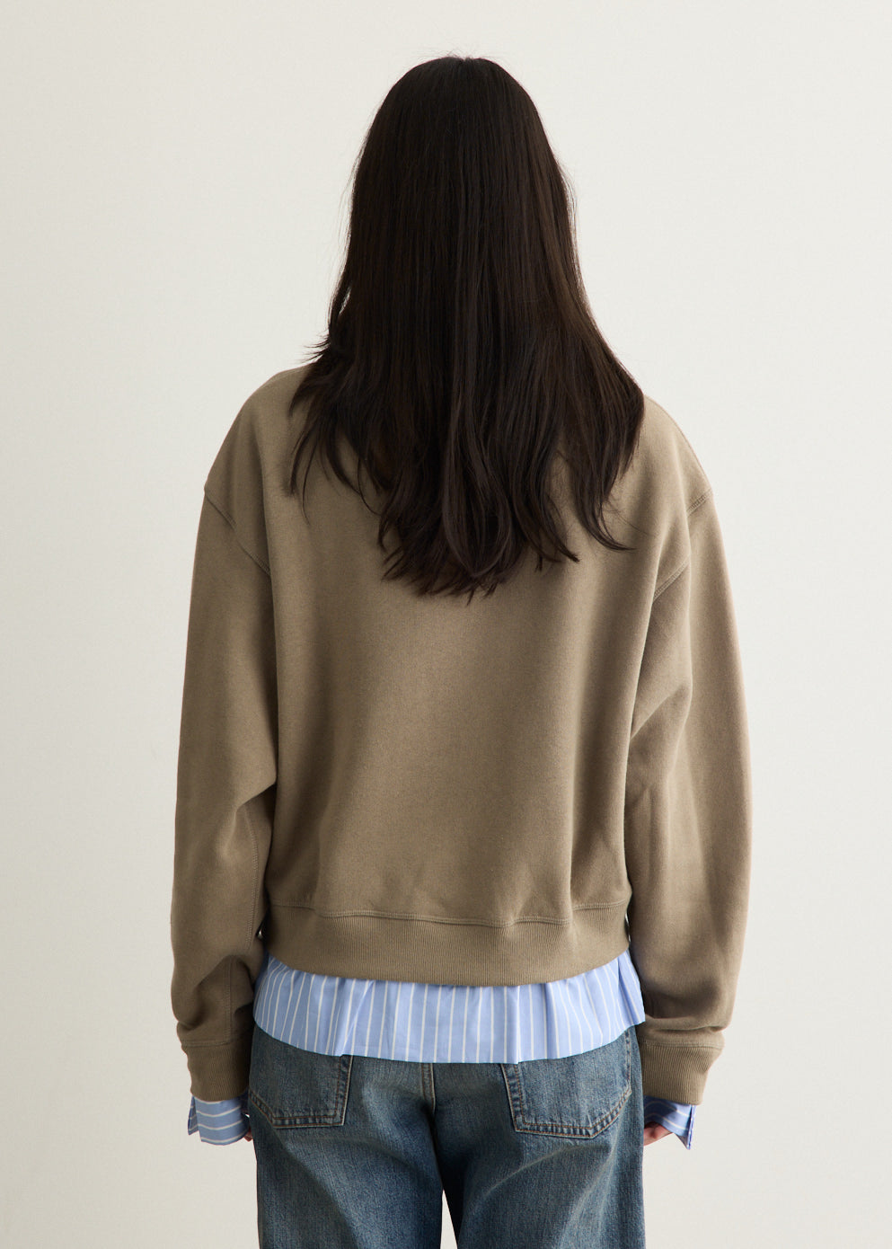 Layered Collar Sweatshirt