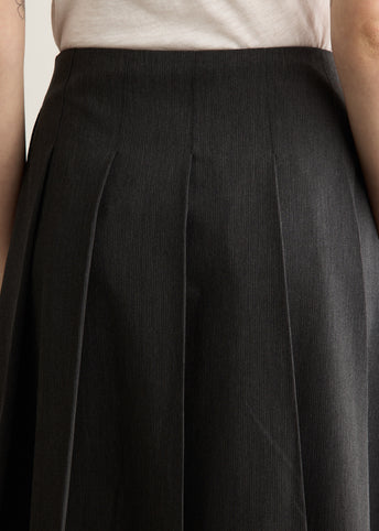 Acadamie Pleated Midi Skirt