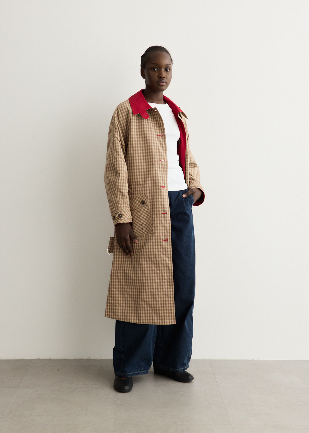 Anja Reversible Honey Trench Coat