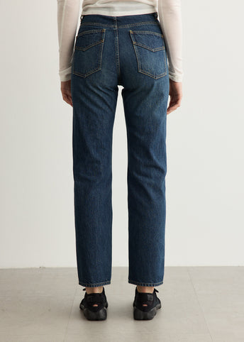 Papillon Embroidered Straight Jeans