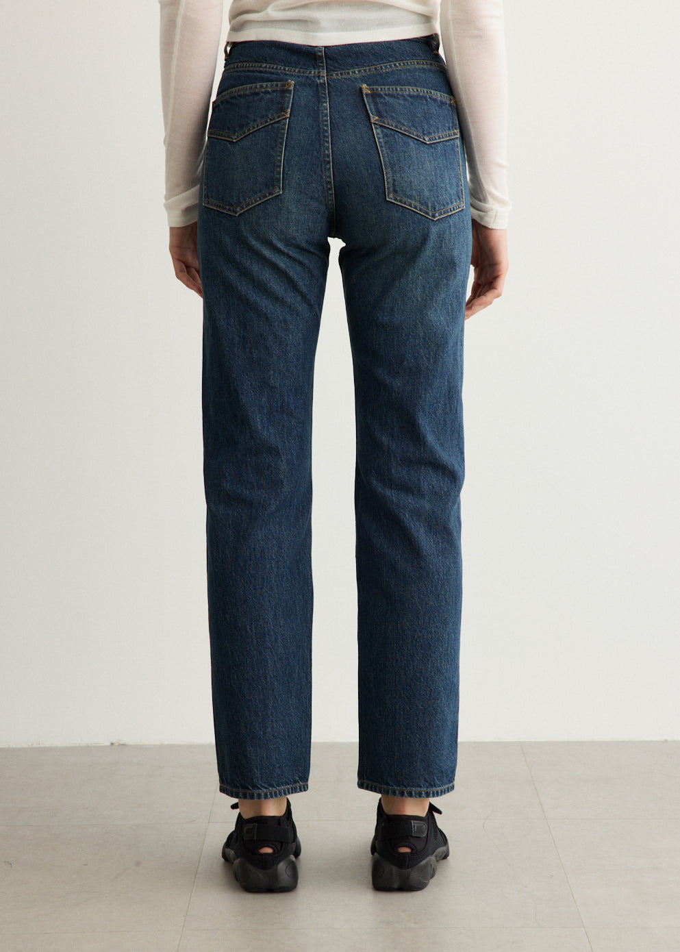 Papillon Embroidered Straight Jeans