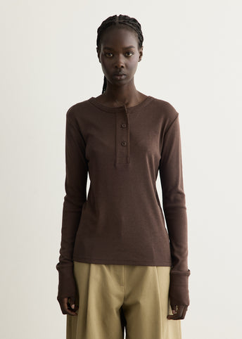 Long Sleeve Henley T-Shirt