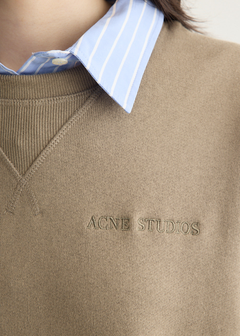 Layered Collar Sweatshirt