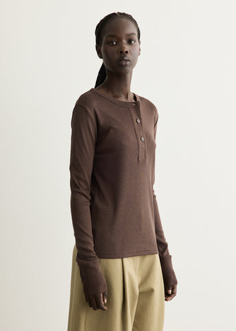 Long Sleeve Henley T-Shirt