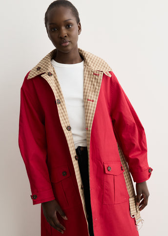 Anja Reversible Honey Trench Coat