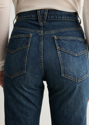 Papillon Embroidered Straight Jeans