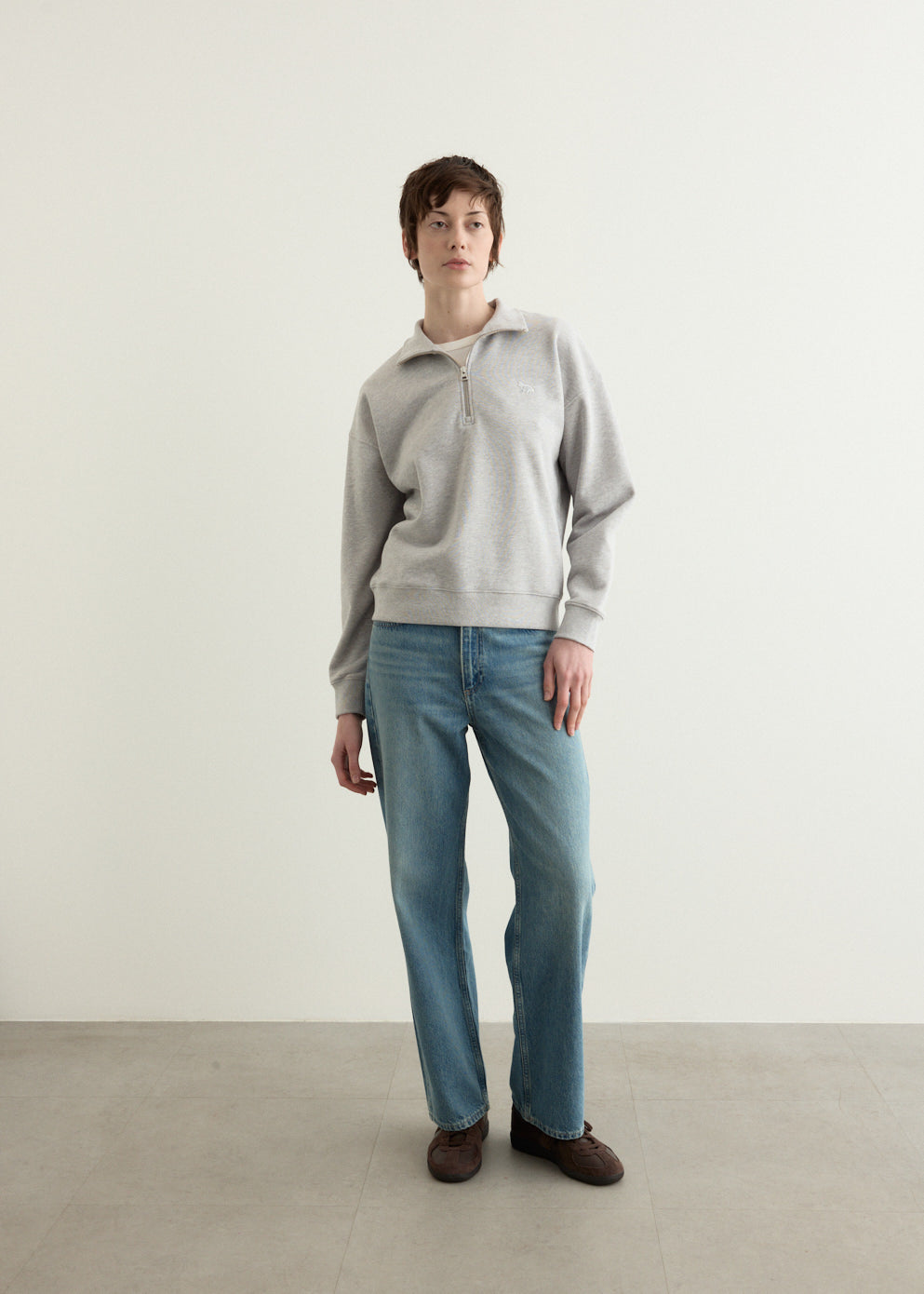 Baby Fox Half Zip Sweatshirt