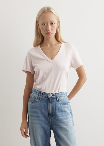 Slub V-Neck T-Shirt