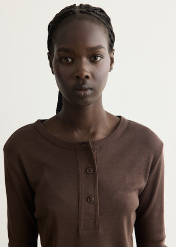 Long Sleeve Henley T-Shirt