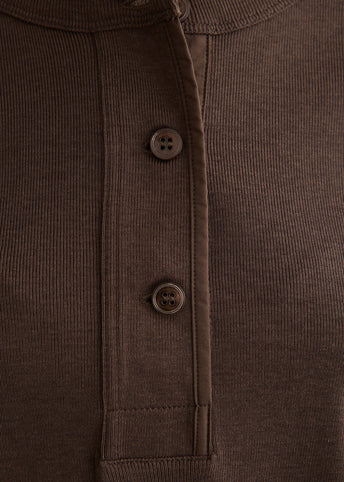 Long Sleeve Henley T-Shirt