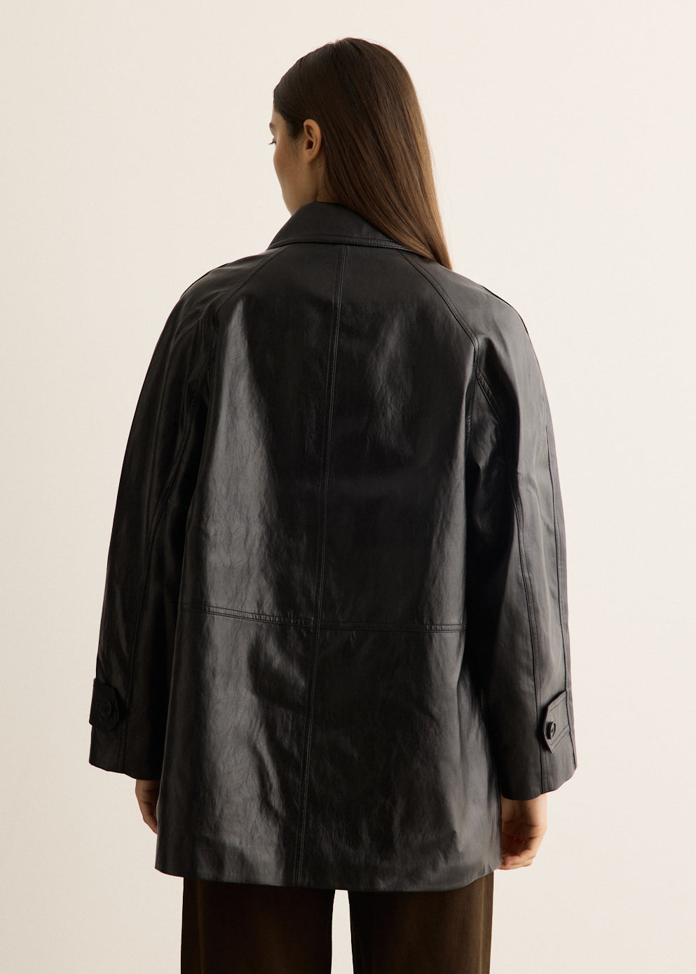 Unisex Lily Faux-Leather Half Jacket