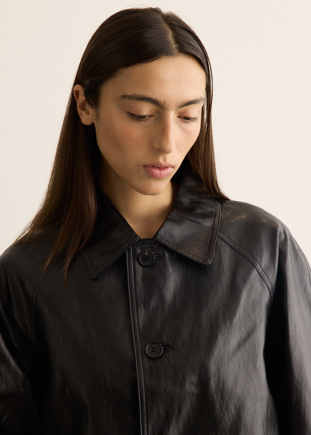 Unisex Lily Faux-Leather Half Jacket