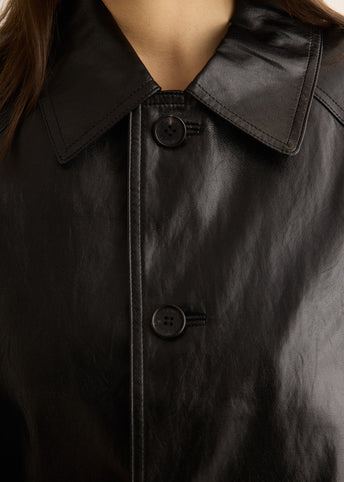 Unisex Lily Faux-Leather Half Jacket